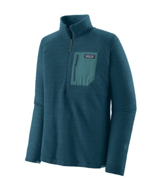 Hoody zip au cou bleu